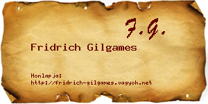 Fridrich Gilgames névjegykártya
